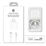 Cargador Iphone 20w Carga rapida +Cable