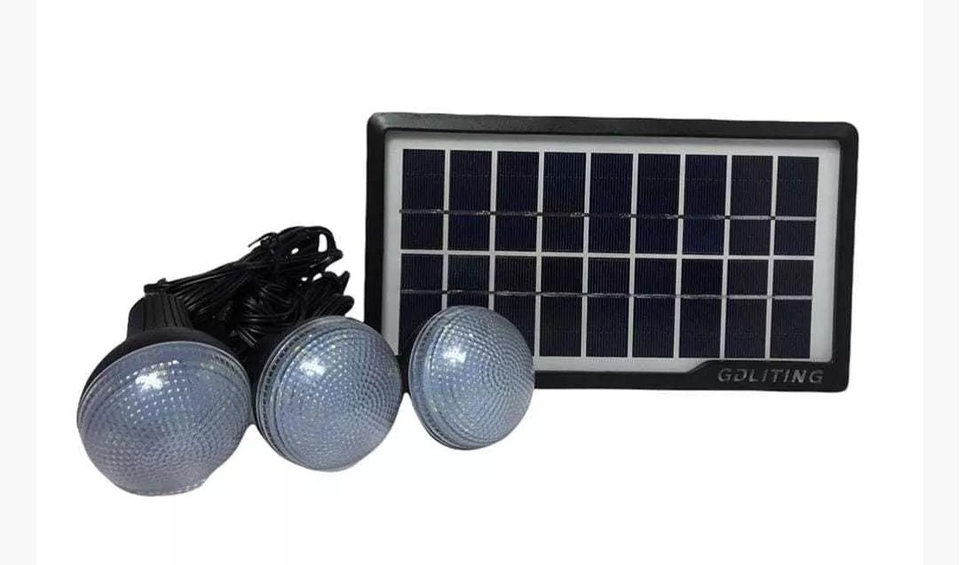 Kit Panel Solar 3 Bombillos Radio GD10