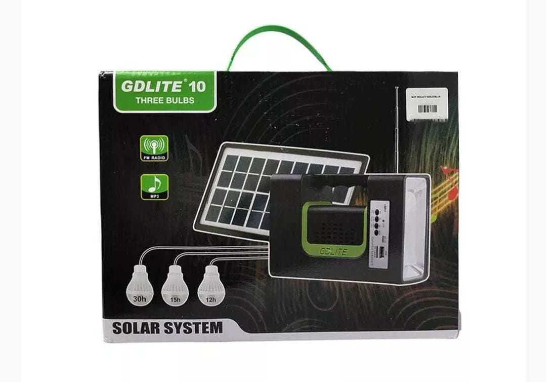 Kit Panel Solar 3 Bombillos Radio GD10