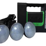 Kit Panel Solar 3 Bombillos Radio GD10