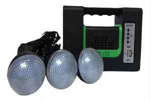 Kit Panel Solar 3 Bombillos Radio GD10