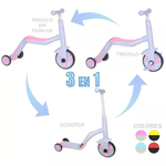 Triciclo Scooter Patineta 3 En 1