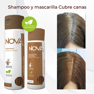 Kit Cubre canas Shampoo + Mascarilla