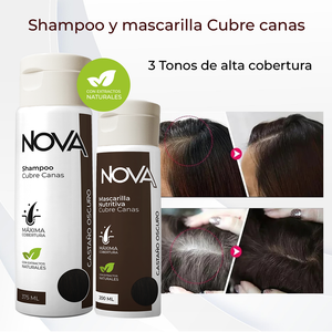Kit Cubre canas Shampoo + Mascarilla