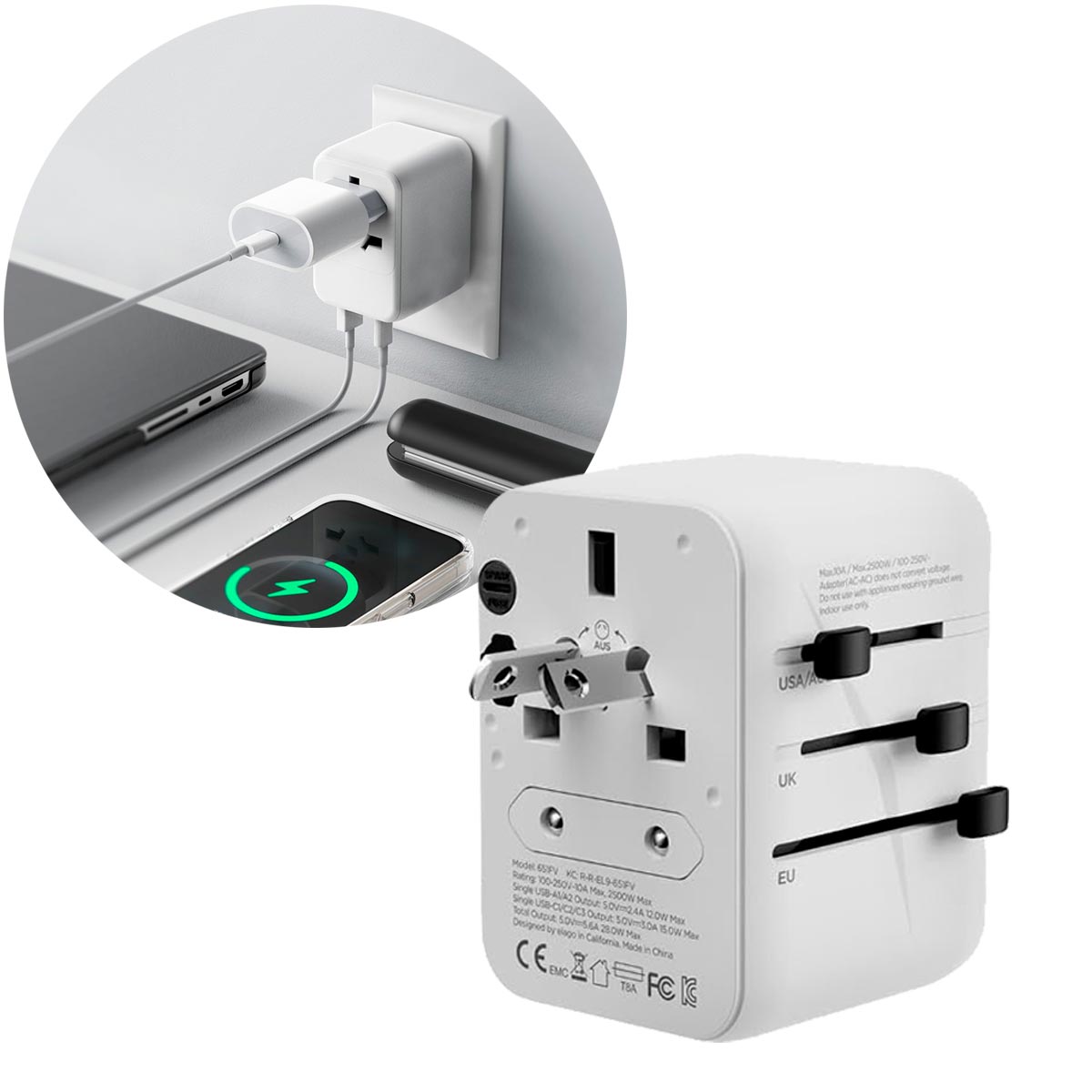 RP-U23™ |Adaptador Enchufe Universal