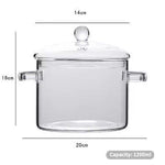Olla De Vidrio Transparente
