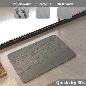 Tapete tipo piedra absorbente