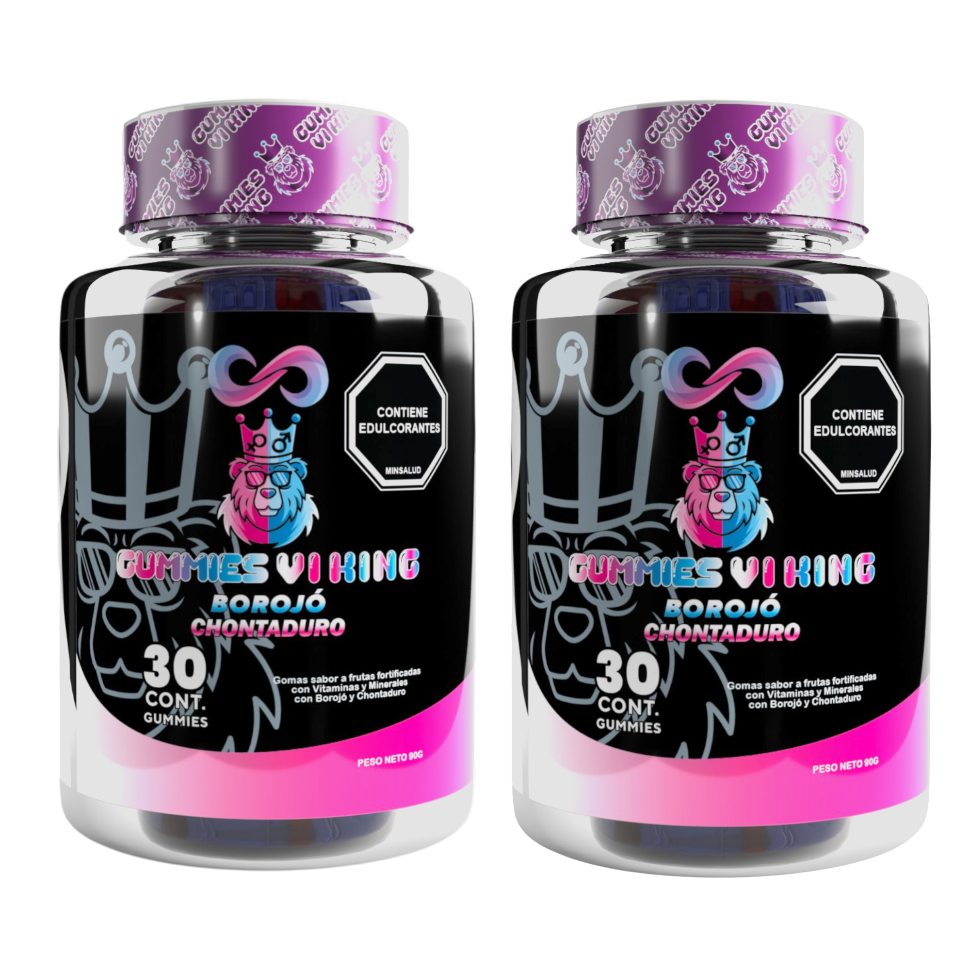 Envase Gummies Vi King Vigorizante
