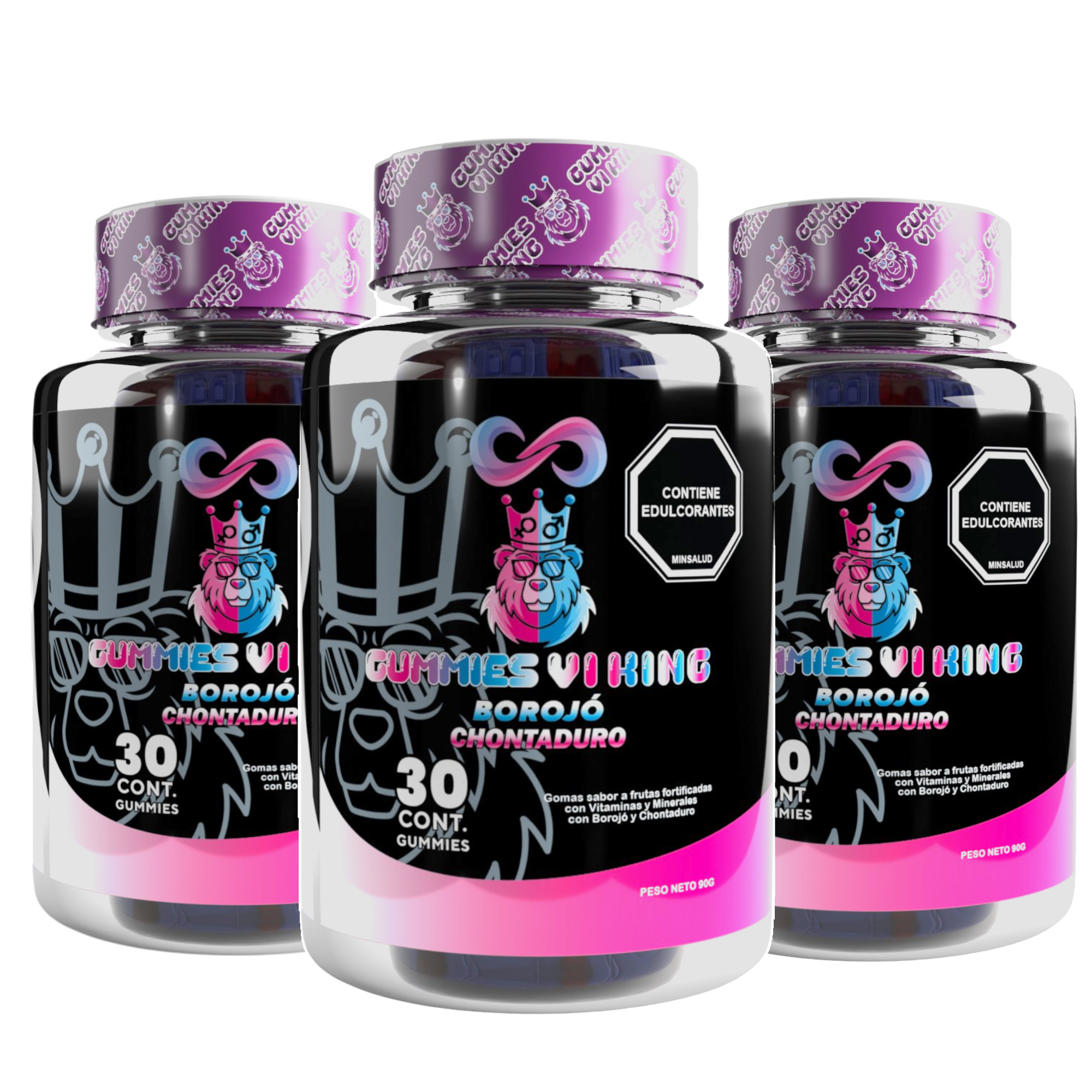 Envase Gummies Vi King Vigorizante