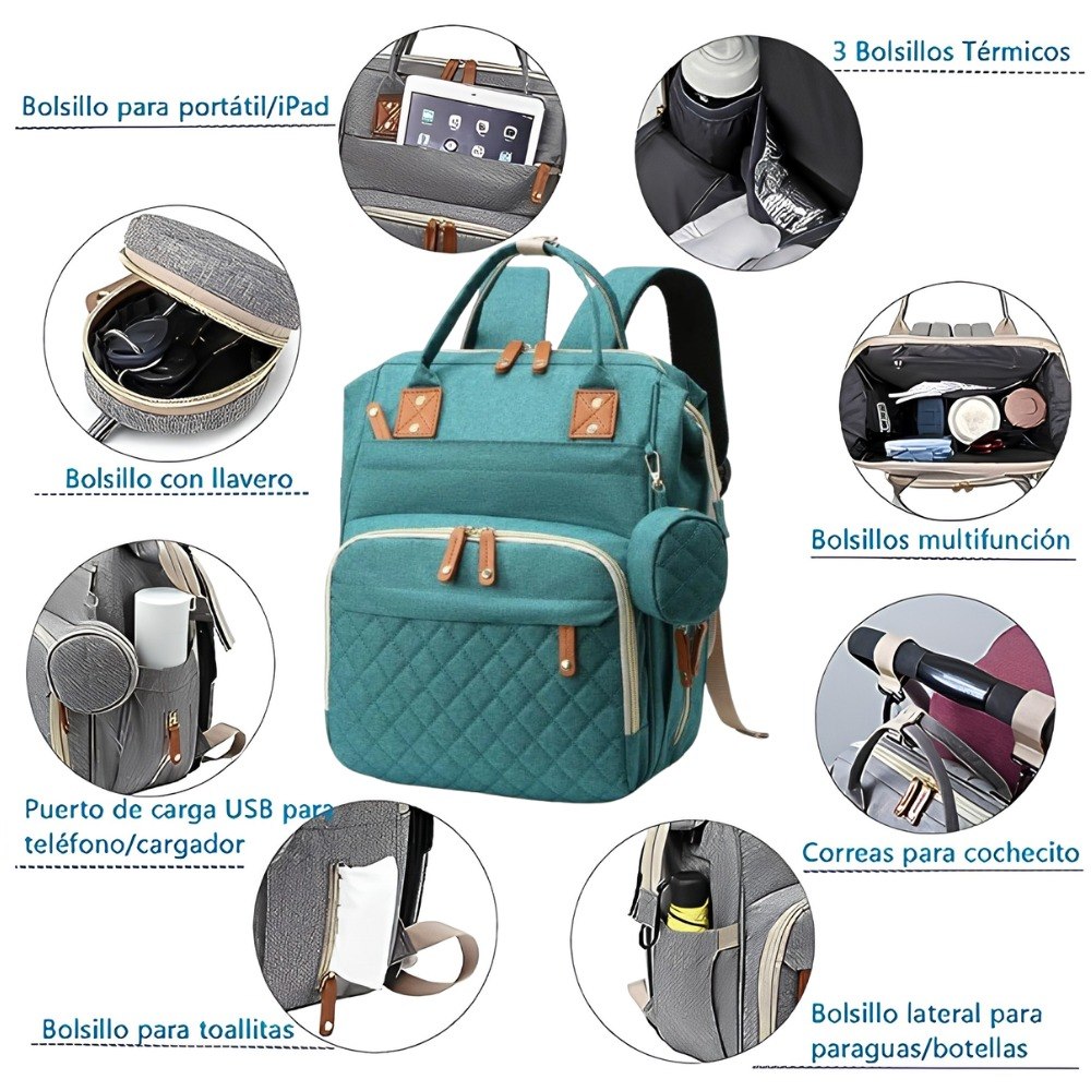 CUNABABY™ | Pañalera cambiador Multiusos