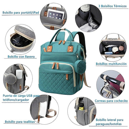 CUNABABY™ | Pañalera cambiador Multiusos