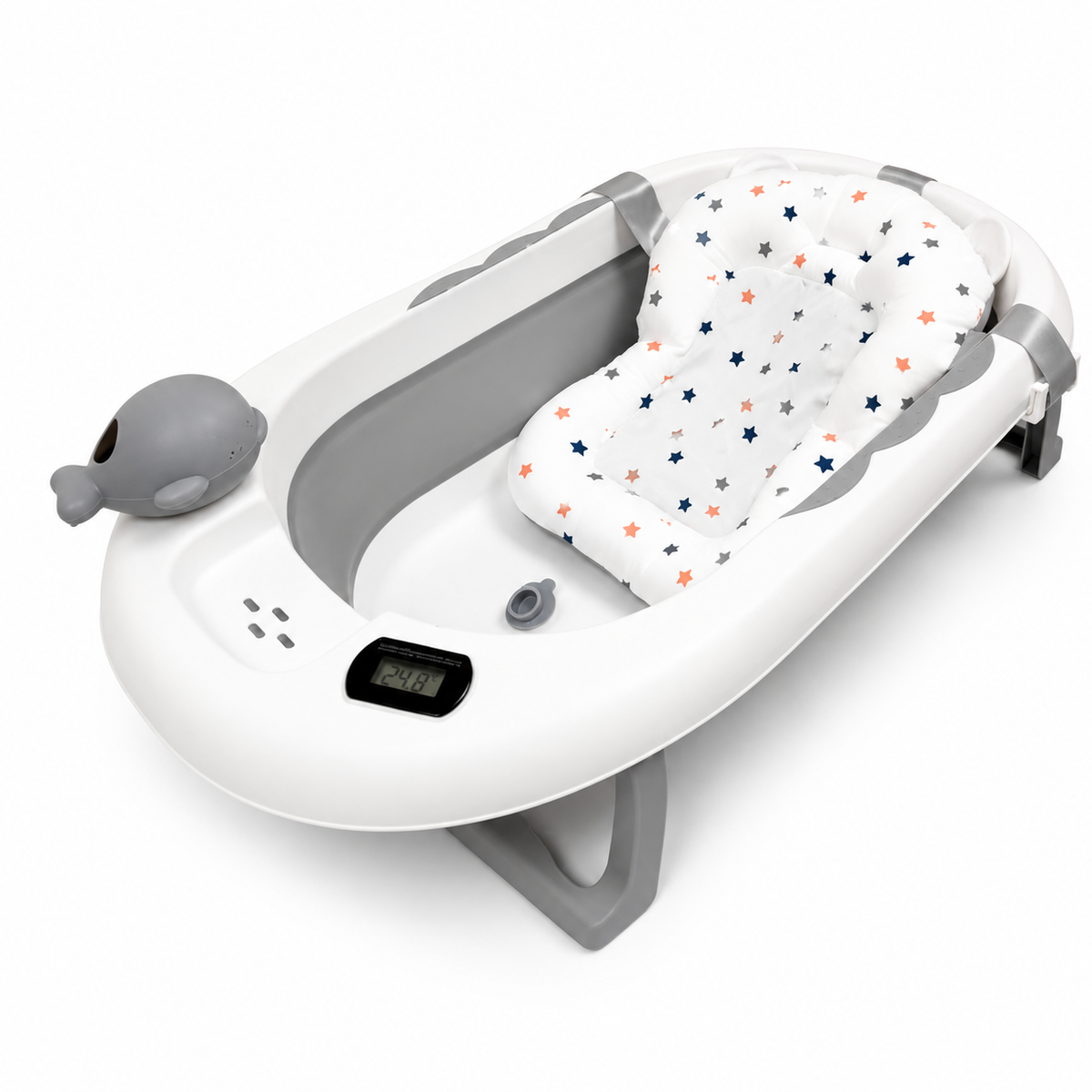 BAÑITO IDEAL™ | Bañera Plegable con Termómetro
