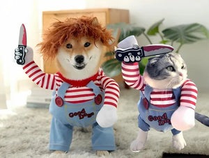 Disfraz Chuky Para Mascotas Traje
