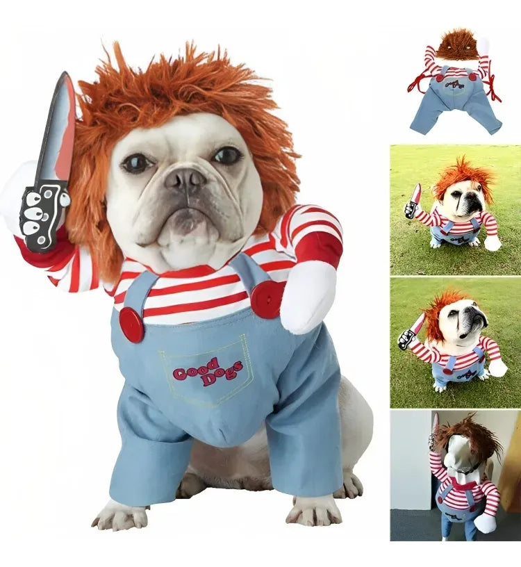 Disfraz Chuky Para Mascotas Traje