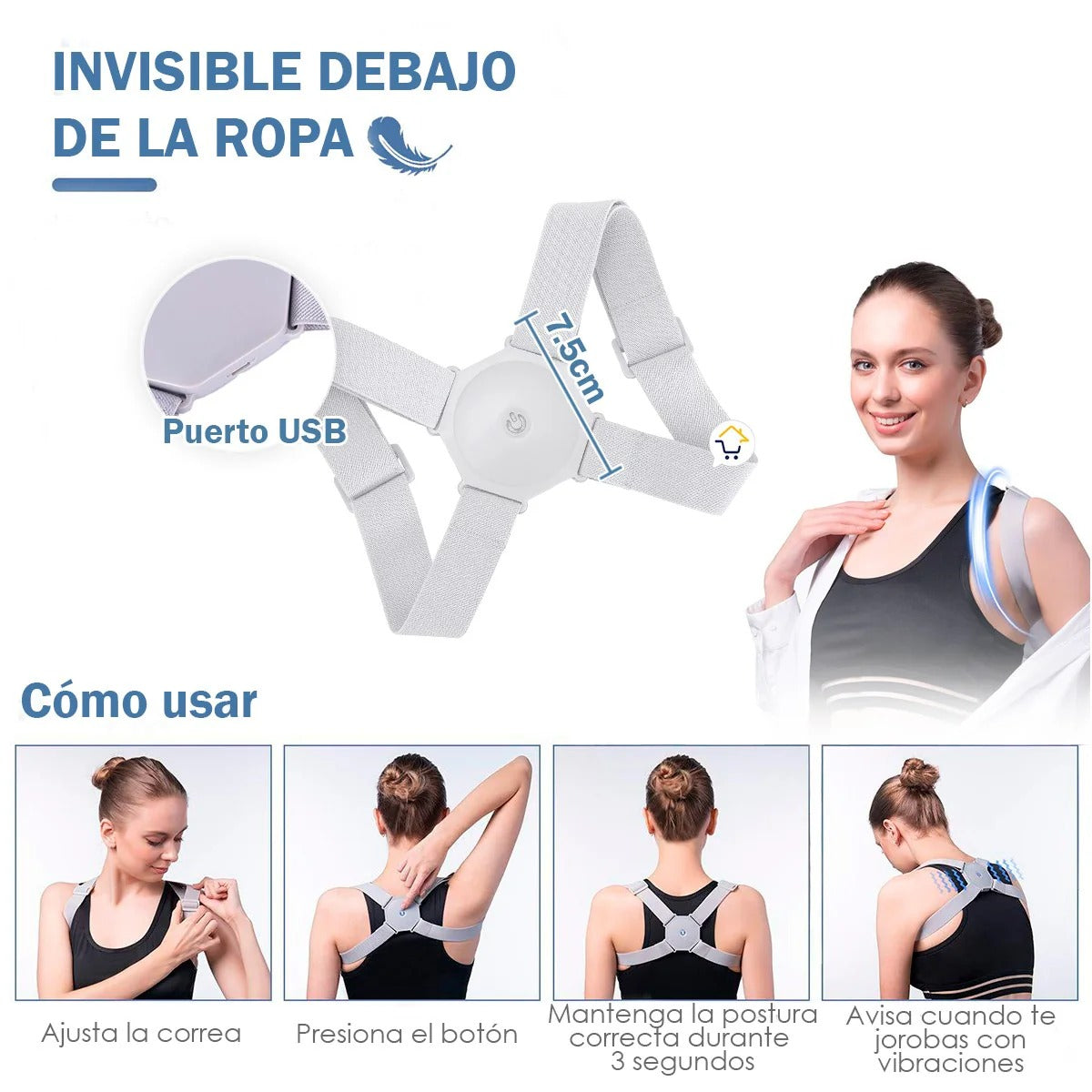 Corrector Postura Con Sensor